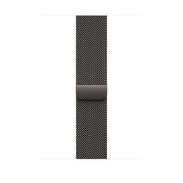 Apple Watch (2025) GPS + Celular 46 mm - Titânio Ardósia - Loop milanesa Preto
