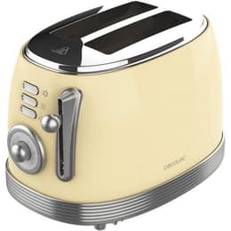 Torradeira Cecotec Toast&Taste 800 Vintage Light Yellow compartimentos - Dourado