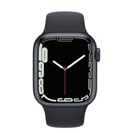 Apple Watch Series 7 (2021) GPS 45 mm - Alumínio Midnight - Bracelete desportiva Preto