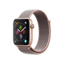 Apple Watch (Series 4) GPS 44 - Alumínio Dourado - Fivela clássica Rosa