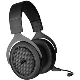 HS70 Bluetooth redutor de ruído jogos Auscultador- com fios + sem fios com microfone - Preto