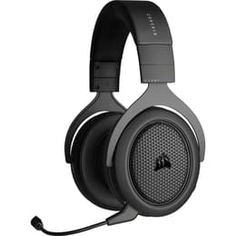 HS70 Bluetooth redutor de ruído jogos Auscultador- com fios + sem fios com microfone - Preto