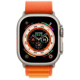 Apple Watch (Ultra) 2022 GPS + Celular 49 - Titânio Cinzento - Loop Alpine Laranja