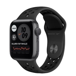 Apple Watch (Series 6) 2020 GPS 44 - Alumínio Cinzento sideral - Bracelete desportiva Nike Preto