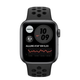 Apple Watch (Series 6) 2020 GPS 44 - Alumínio Cinzento sideral - Bracelete desportiva Nike Preto
