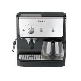 Máquina de café Expresso combinado Compatível com cápsulas e.s. e Krups XP2000 1,2000L - Preto/Cinzento