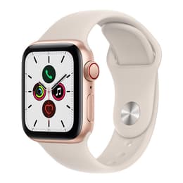 Apple Watch Series SE 1 (2020) GPS + Celular 40 mm - Alumínio Dourado - Bracelete desportiva Luz das estrelas