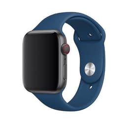 Apple Watch (Series 4) 2018 GPS + Celular 44 - Alumínio Cinzento sideral - Circuito desportivo Azul
