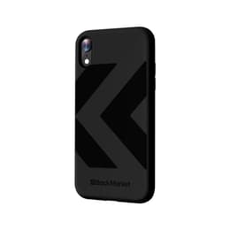 Back Market Capa iPhone XR e película de proteção - Plástico reciclado - Preto (Chevron)