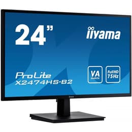 24-inch Iiyama ProLite X2474HS-B1 1920 x 1080 LCD Monitor Preto