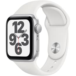 Apple Watch (Series SE) 2020 GPS + Celular 40 - Alumínio Prateado - Bracelete desportiva Branco