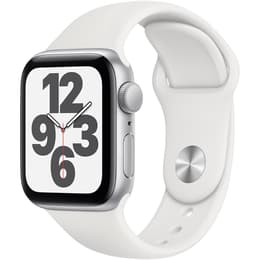 Apple Watch Series SE 1 (2020) GPS + Celular 40 mm - Alumínio Prateado - Bracelete desportiva Branco