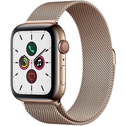 Apple Watch (Series 5) 2019 GPS + Celular 40 - Aço inoxidável Dourado - Loop milanesa Dourado