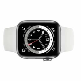 Apple Watch Series 6 (2020) GPS + Celular 40 mm - Alumínio Prateado - Bracelete desportiva Branco