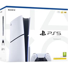 PlayStation 5 1000GB - Branco Sony PS5 Disc Edition 1TB Console 4K Gaming Ultra HD Blu-Ray Wi-Fi + No