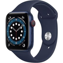 Apple Watch (Series 6) 2020 GPS + Celular 44 - Alumínio Azul - Bracelete desportiva Azul