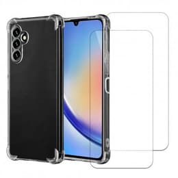 Capa Galaxy A34 e 2 películas de proteção - TPU - Transparente