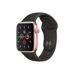 Apple Watch (Series 5) 2019 GPS 40 - Alumínio Dourado - Bracelete desportiva Preto