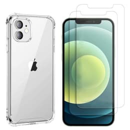 Capa iPhone 12 e 2 películas de proteção - TPU - Transparente