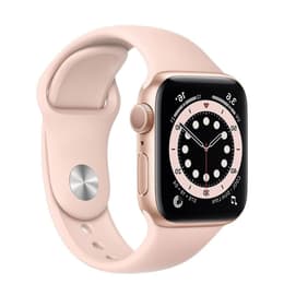 Apple Watch (Series 6) 2020 GPS 40 - Alumínio Dourado - Bracelete desportiva Rosa (Sand)