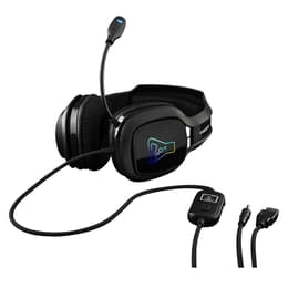 Korp Vanadium jogos Auscultador- com fios (sector) com microfone - Preto