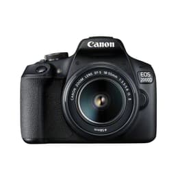DSLR - Canon EOS 2000D - Preto + Canon EF-S 18-55mm f/3.5-5.6 IS II