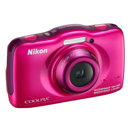 Compacto CoolPix S32 - Rosa + Nikon Nikkor f/3.3-5.9 30-90mm f/3.3-5.9