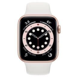 Apple Watch (Series 5) 2019 GPS + Celular 44 - Alumínio Dourado - Bracelete desportiva Branco