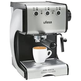 Máquinas de Café Espresso Sem cápsulas Ufesa CE7141 L - Cinzento/Preto