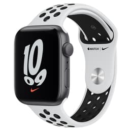 Apple Watch (Series SE) 2020 GPS 44 - Alumínio Cinzento - Bracelete desportiva Nike Branco