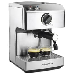 Máquinas de Café Espresso Andrew James AJ000683 L - Prateado