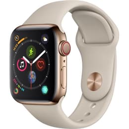 Apple Watch (Series 4) 2018 GPS 40 - Aço inoxidável Dourado - Circuito desportivo