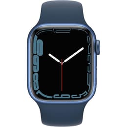 Apple Watch Series 7 (2021) GPS + Celular 45 mm - Alumínio Azul - Bracelete desportiva Azul