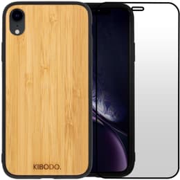 Capa iPhone XR e película de proteção - Madeira - Madeira