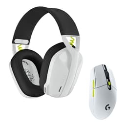 G305 redutor de ruído jogos Auscultador- wireless com microfone - Branco