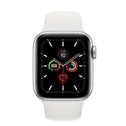 Apple Watch Series 5 (2019) GPS 44 mm - Alumínio Prateado - Bracelete desportiva Branco
