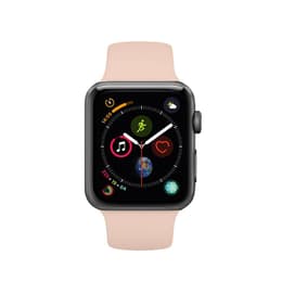 Apple Watch (Series 4) 2018 GPS 44 - Alumínio Cinzento sideral - Circuito desportivo Rosa