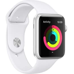 Apple Watch (Series 3) 2017 GPS 42 - Alumínio Prateado - Circuito desportivo Branco