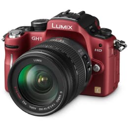 Lumix DMC-GH1 - Vermelho + Panasonic Lumix G Vario 14-42mm f/3.5-5.6 f/3.5-5.6
