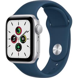 Apple Watch (Series SE) 2020 GPS 40 - Alumínio Prateado - Bracelete desportiva Azul