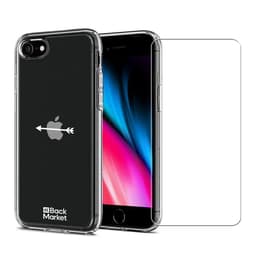 Back Market Capa iPhone 7/8/SE 2020/2022 e película de proteção - 60% Plástico reciclado - Transparente
