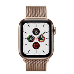 Apple Watch (Series 5) 2019 GPS + Celular 44 - Alumínio Dourado - Milanese Dourado