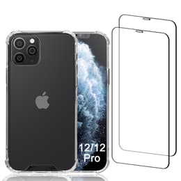 Capa iPhone 12/iPhone 12 Pro e 2 películas de proteção - Plástico reciclado - Transparente