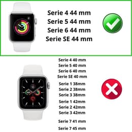 Capa Apple Watch Series SE - 44 mm - Plástico - Transparente