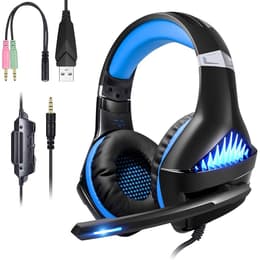 GW149 jogos Auscultador- com fios (sector) com microfone - Preto/Azul