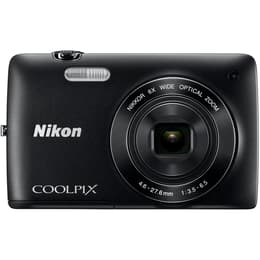 Compacto Coolpix S3200 - Preto + Nikon Nikon Nikkor 6x Wide Optical Zoom VR 26-156 mm f/3.5-6.5 f/3.5-6.5