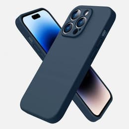 Capa iPhone 14 Pro e 2 películas de proteção - TPU - Azul