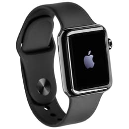 Apple Watch (Series 1) 42 - Aço inoxidável Preto - Circuito desportivo Prateado