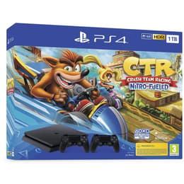PlayStation 4 Slim 1000GB - Preto + Crash Team Racing Nitro-Fueled