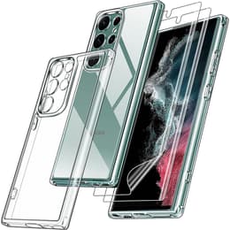 Capa Galaxy S23 Ultra e 2 películas de proteção - TPU - Transparente